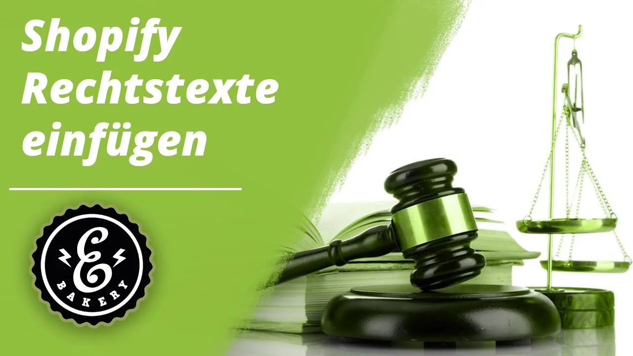 SHOPIFY RECHTSTEXTE einfügen - Impressum / AGB herunterladen und im Shopify Shop einfügen