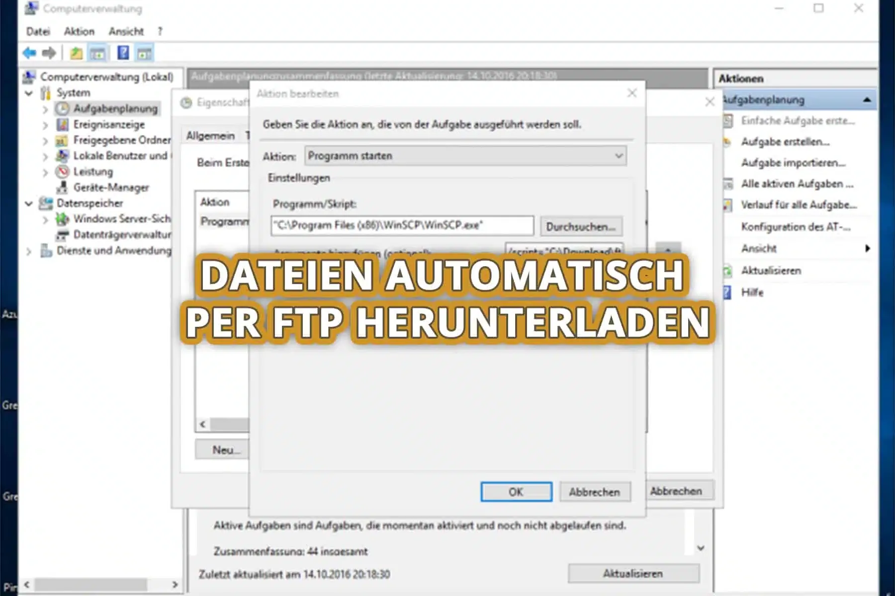 Dateien automatisch per FTP herunterladen