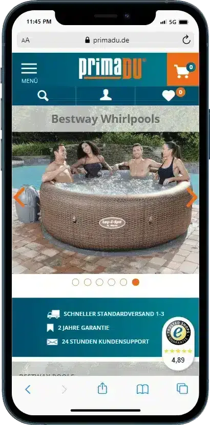 Shopware Agentur Referenz Thermo PRIMADU
