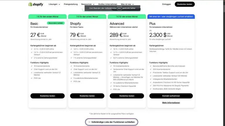 Shopify Plus Plan