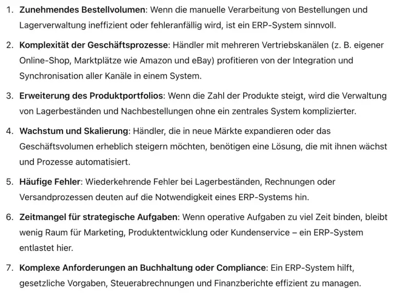 Wann lohnt sich ein ERP-System für Shopify?