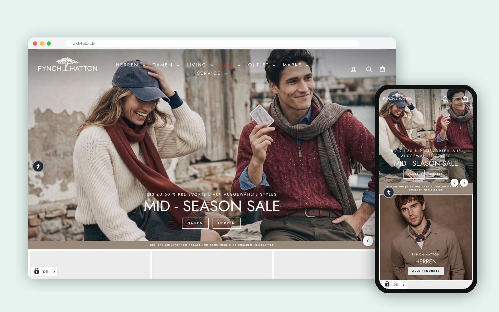 Shopify Shop von FYNCH-HATTON