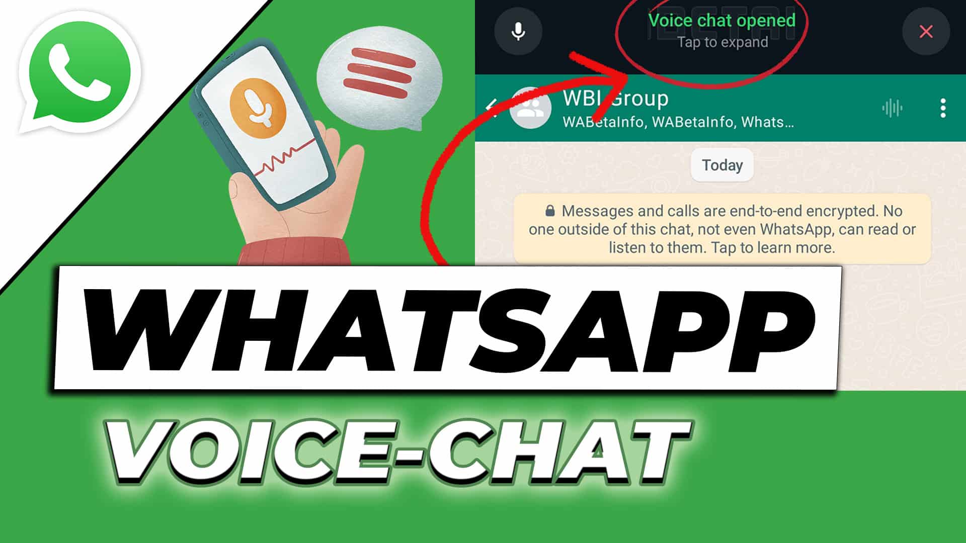 WhatsApp voice chat in groups – the new function