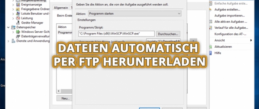 Download files automatically via FTP
