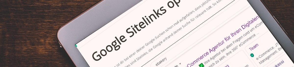 Google Sitelinks optimieren