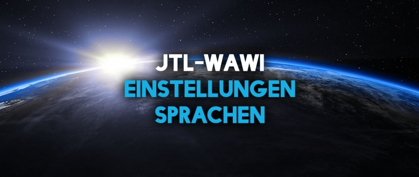JTL-Wawi settings languages