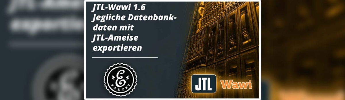 JTL-Wawi 1.6 Datenbankdaten mit JTL-Ameise exportieren