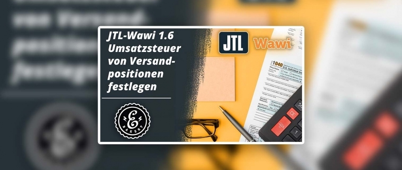 JTL-Wawi 1.6 Definir imposto sobre vendas de itens de envio