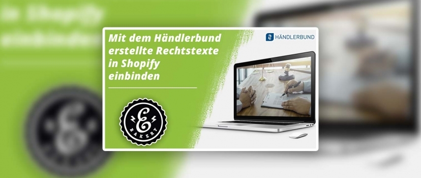 Inserir textos jurídicos criados com o Händlerbund no Shopify